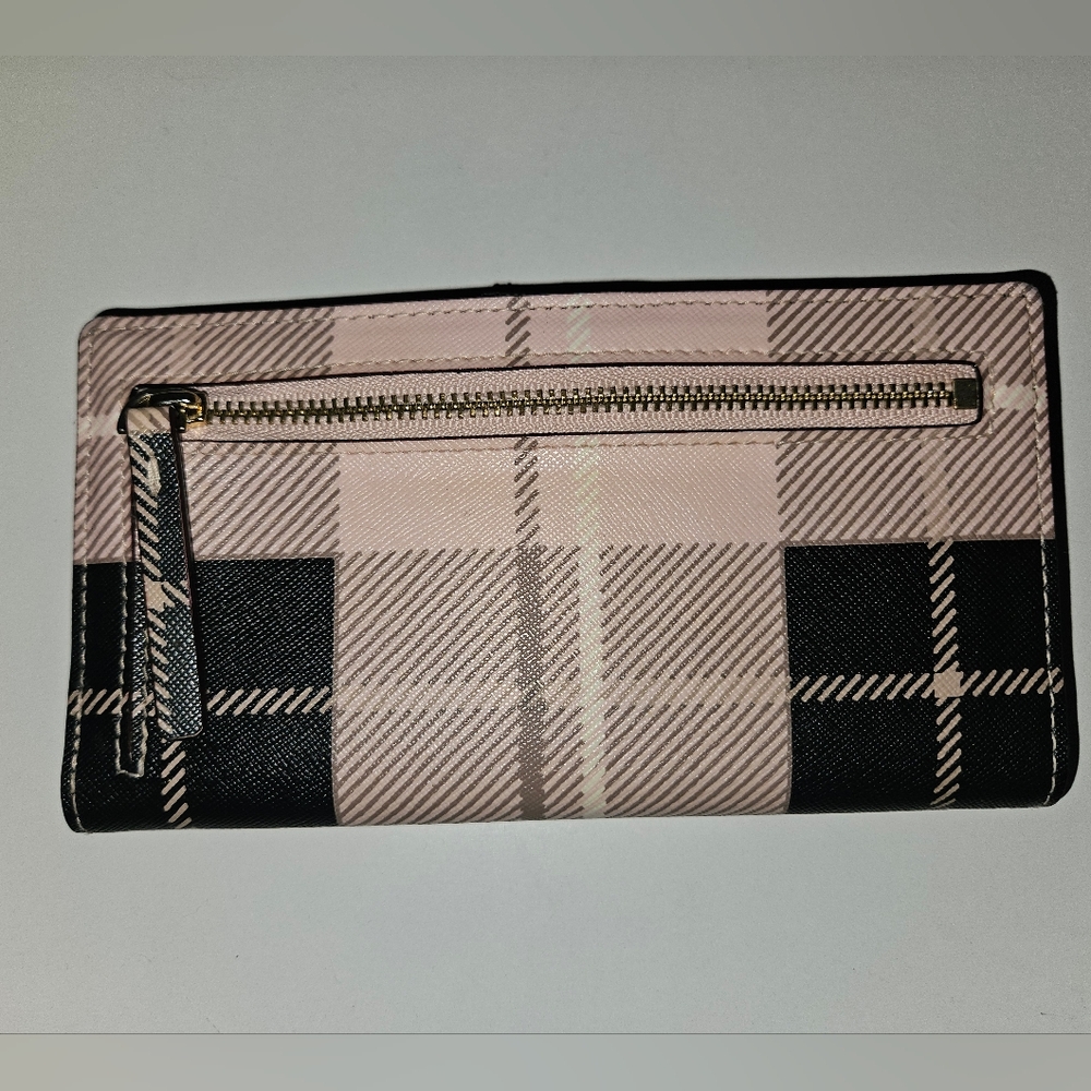 Kate Spade Plaid Pink & Black Wallet 🩷 - Picture 2 of 6